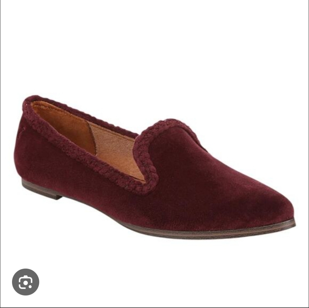 NIB odiac Women's Hill Braided Slip-On Loafer Flats‎ Wine Velvet Size 6